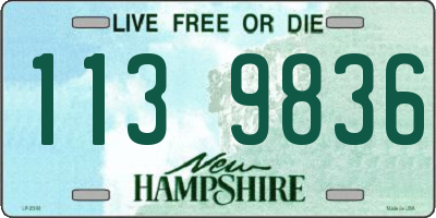 NH license plate 1139836