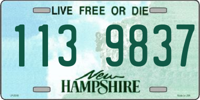 NH license plate 1139837