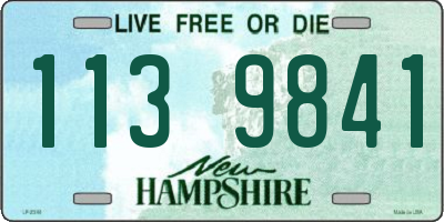 NH license plate 1139841
