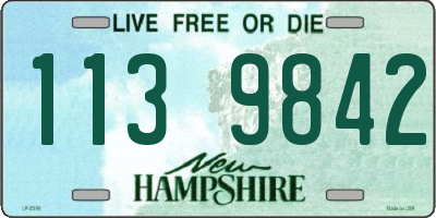 NH license plate 1139842