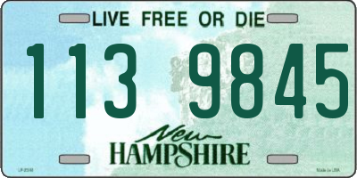 NH license plate 1139845