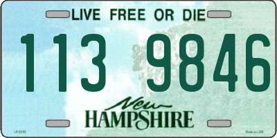 NH license plate 1139846