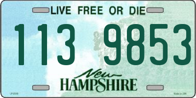 NH license plate 1139853