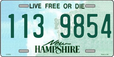 NH license plate 1139854