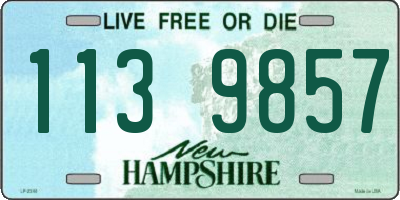 NH license plate 1139857
