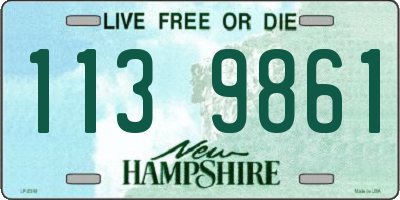 NH license plate 1139861