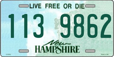 NH license plate 1139862