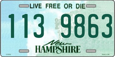 NH license plate 1139863