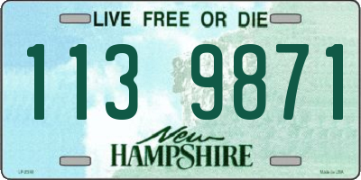 NH license plate 1139871