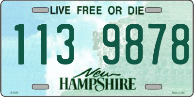 NH license plate 1139878