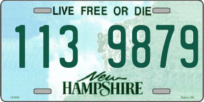 NH license plate 1139879