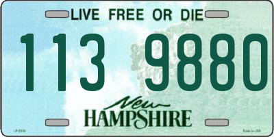 NH license plate 1139880