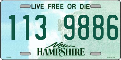 NH license plate 1139886
