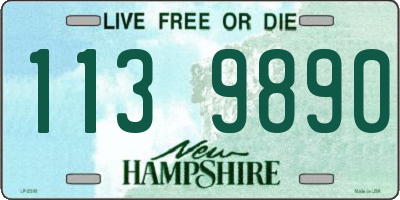 NH license plate 1139890
