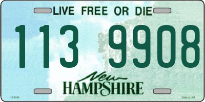 NH license plate 1139908