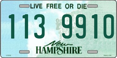 NH license plate 1139910