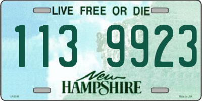 NH license plate 1139923