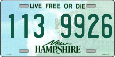 NH license plate 1139926