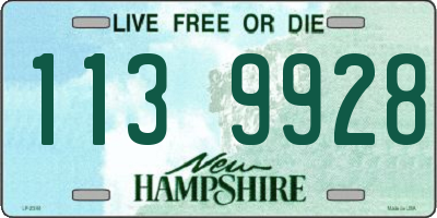 NH license plate 1139928
