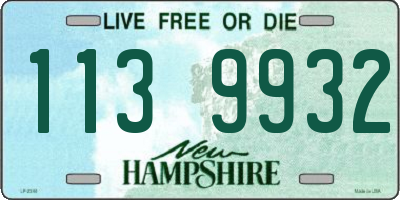 NH license plate 1139932