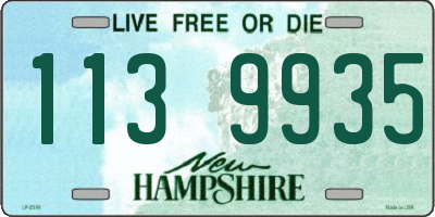 NH license plate 1139935