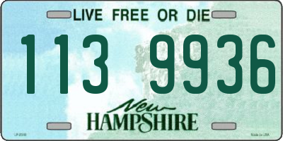 NH license plate 1139936