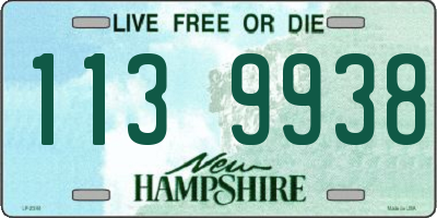 NH license plate 1139938