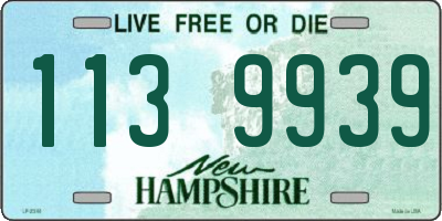 NH license plate 1139939
