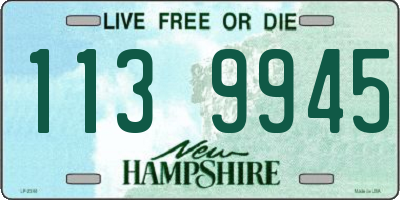 NH license plate 1139945