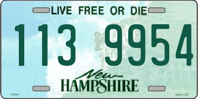 NH license plate 1139954