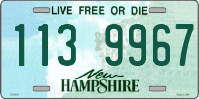 NH license plate 1139967