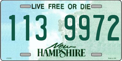 NH license plate 1139972