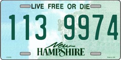 NH license plate 1139974