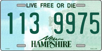 NH license plate 1139975
