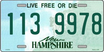 NH license plate 1139978