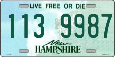 NH license plate 1139987