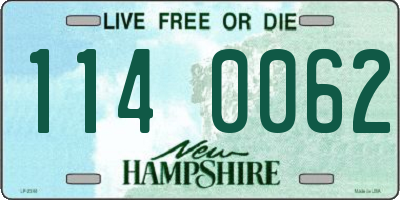 NH license plate 1140062