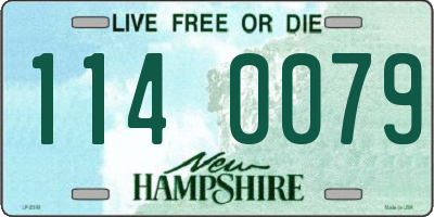NH license plate 1140079