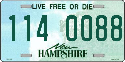 NH license plate 1140088
