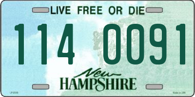 NH license plate 1140091