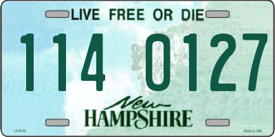 NH license plate 1140127