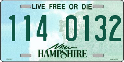 NH license plate 1140132