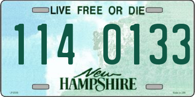 NH license plate 1140133
