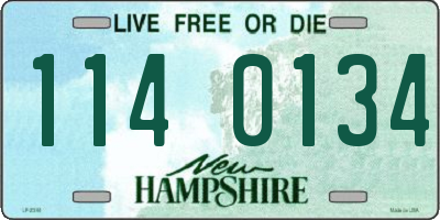 NH license plate 1140134
