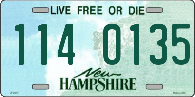 NH license plate 1140135