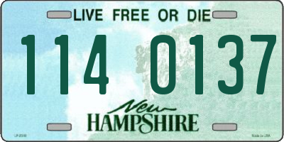 NH license plate 1140137