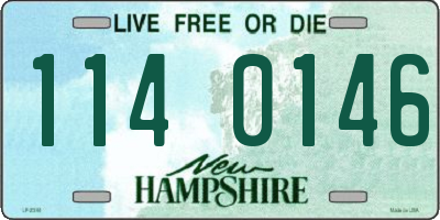 NH license plate 1140146