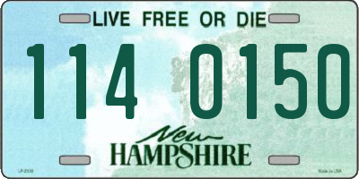 NH license plate 1140150