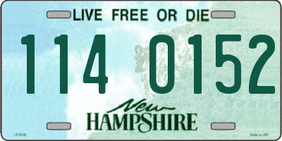 NH license plate 1140152
