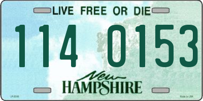 NH license plate 1140153